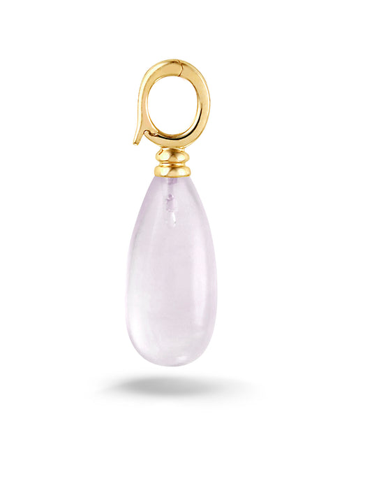 Y&G Hanger | Rozenkwarts & 14k goud