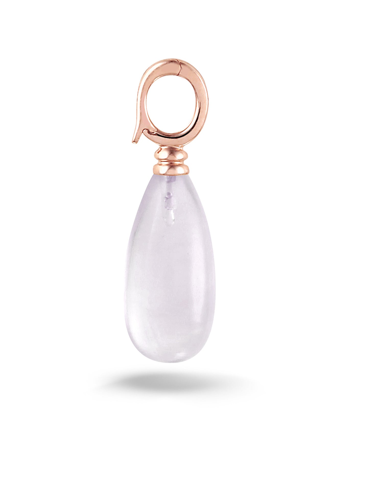 Y&G Hanger | Rozenkwarts & 14k goud