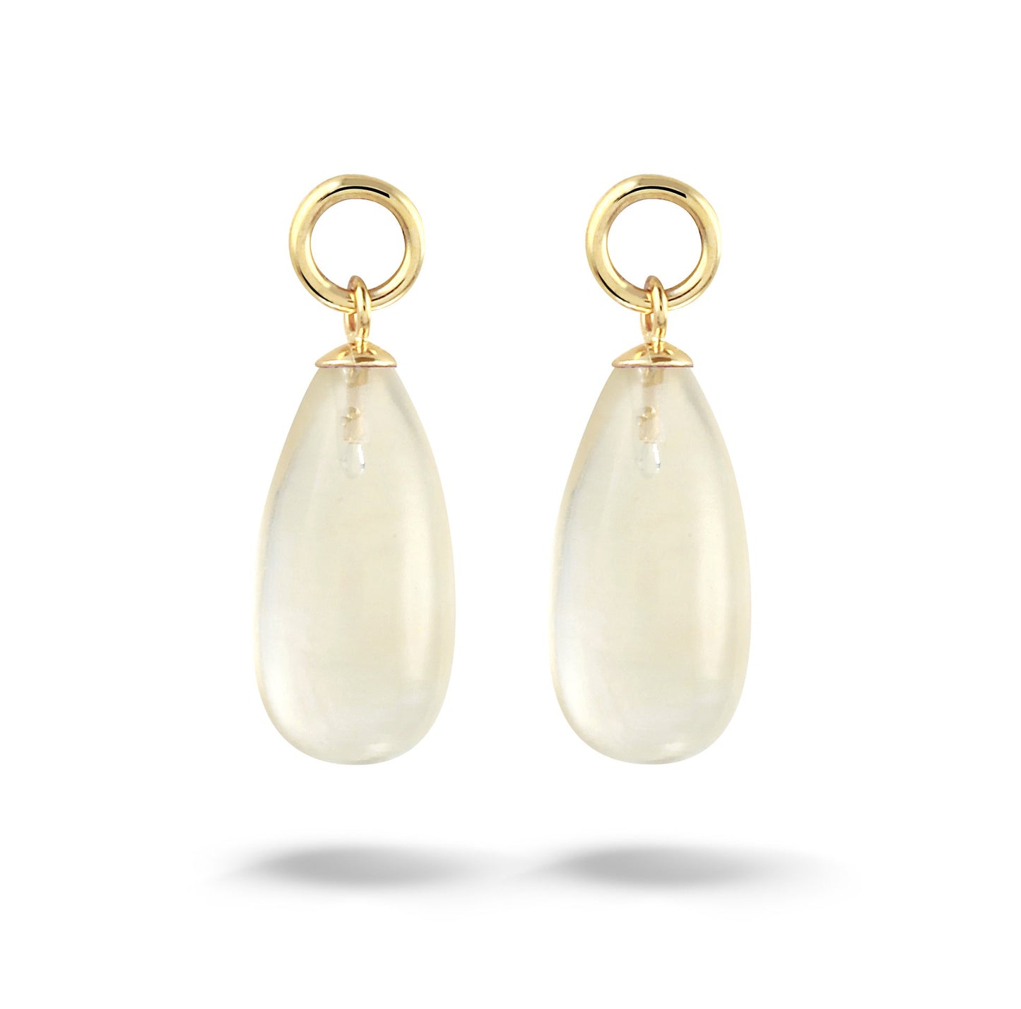 Y&G Oorhanger | Citrien & 14k goud