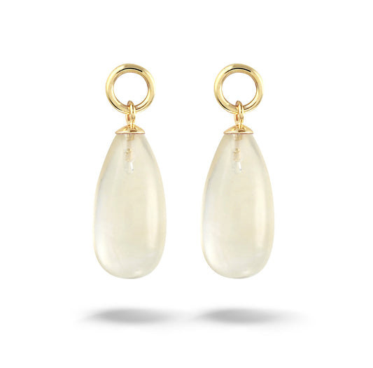 Y&G Oorhanger | Citrien & 14k goud