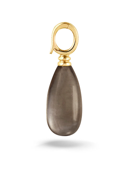 Y&G Hanger | Rookkwarts & 14k goud