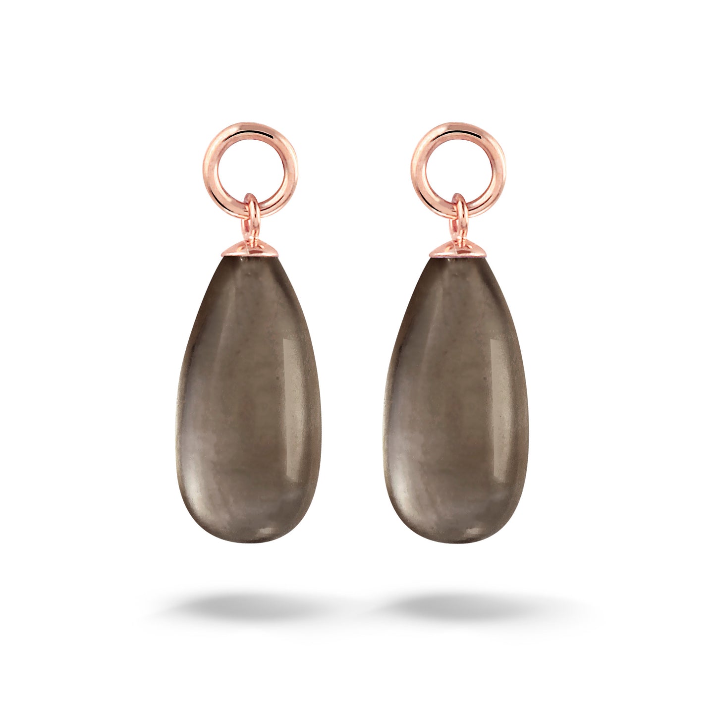 Y&G Oorhanger | Rookkwarts & 14k goud