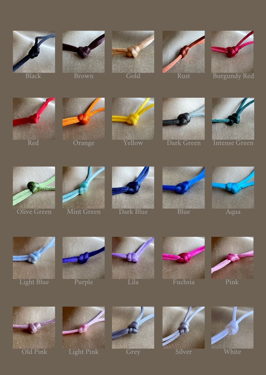 Y&G Satijnkoord armband | Grijze Zoetwaterparel