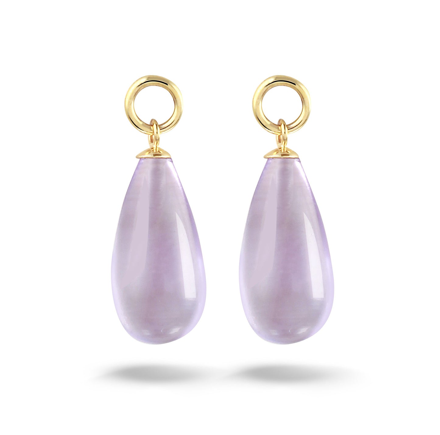 Y&G Oorhanger | Amethyst & 14k goud