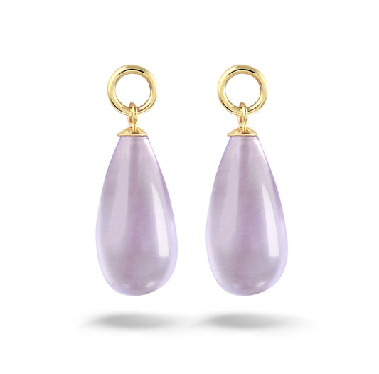 Y&G Oorhanger | Amethyst & 14k goud