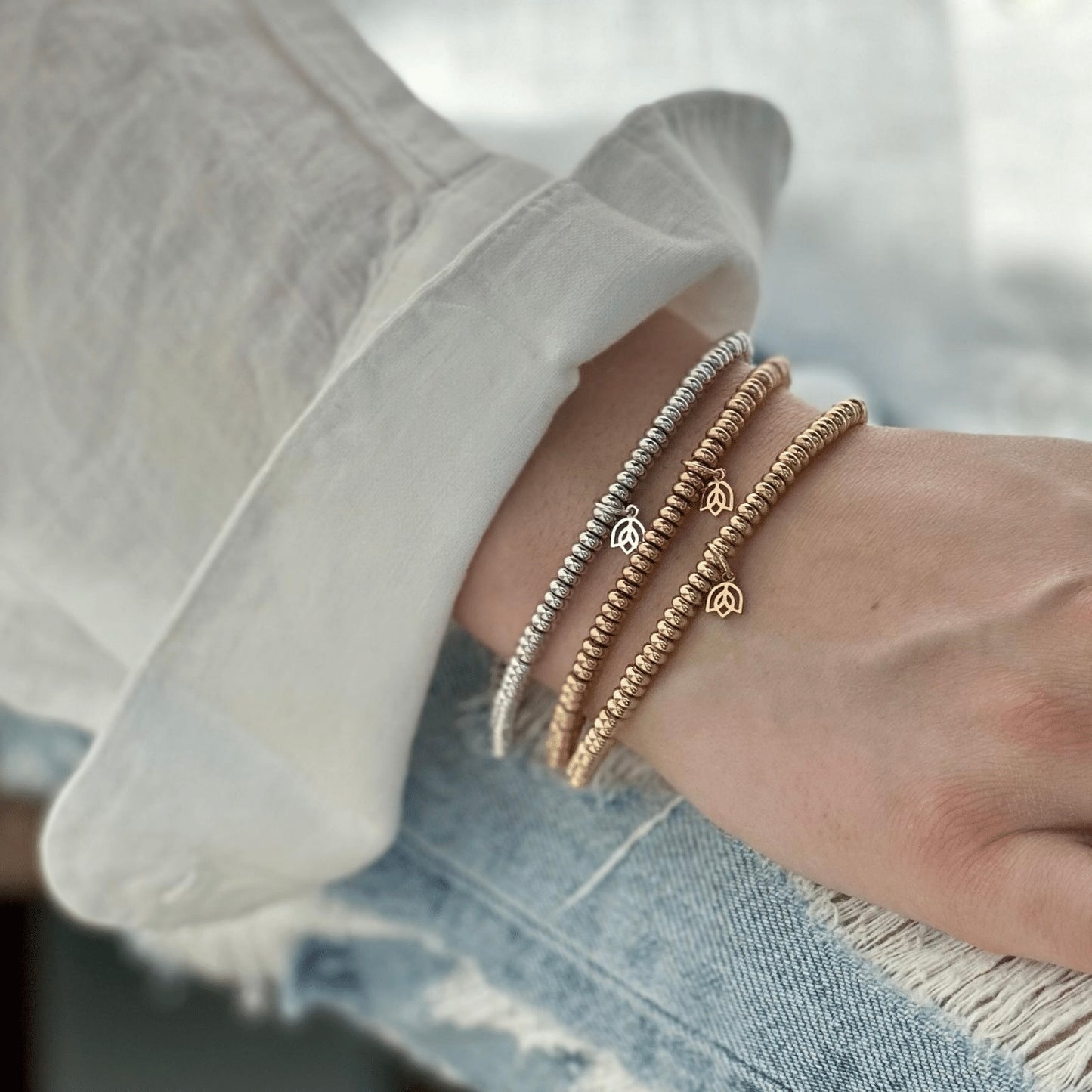 Y&G Spring bracelet | 18k geel goud | Maat 17cm