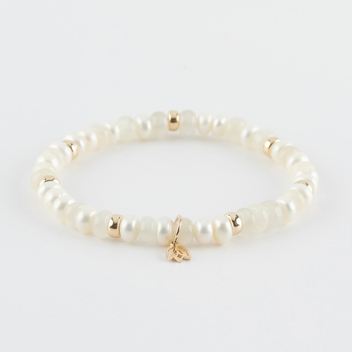 Y&G Mademoiselle | Edelstenen armband & 14k goud