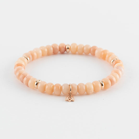 Y&G edelstenen armband | Roze Aventurijn & 18k roségoud