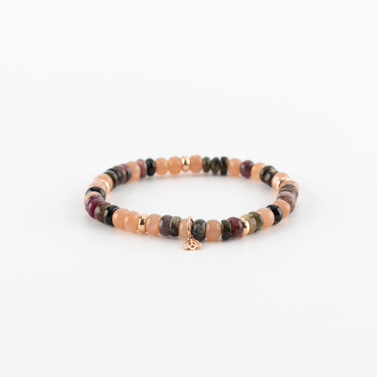 Y&G Lavish | Edelstenen armband & 18k roségoud