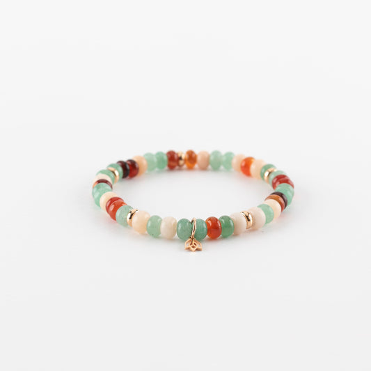 Y&G Autumn Vibes | Edelstenen armband & 18k roségoud