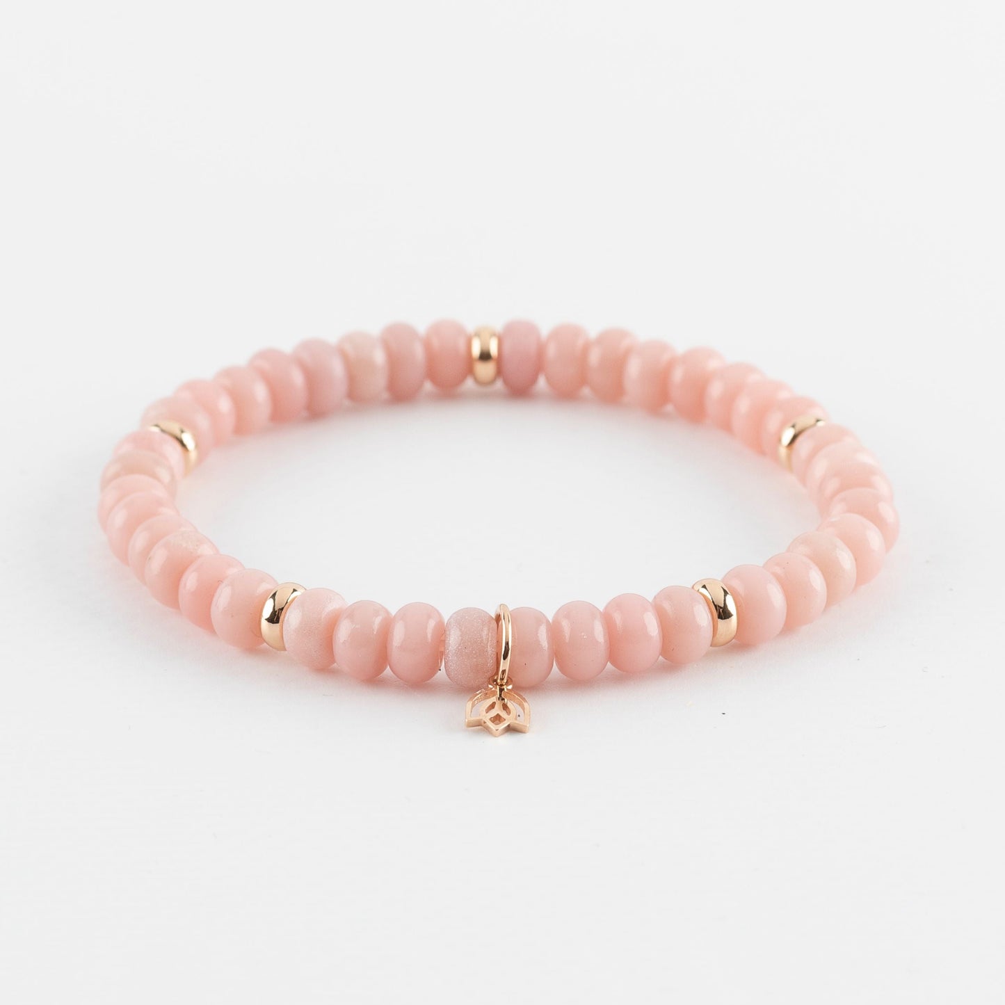 Y&G edelstenen armband | Rhodochrosiet & 18k roségoud