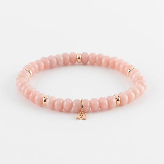 Y&G edelstenen armband | Rhodochrosiet & 18k roségoud