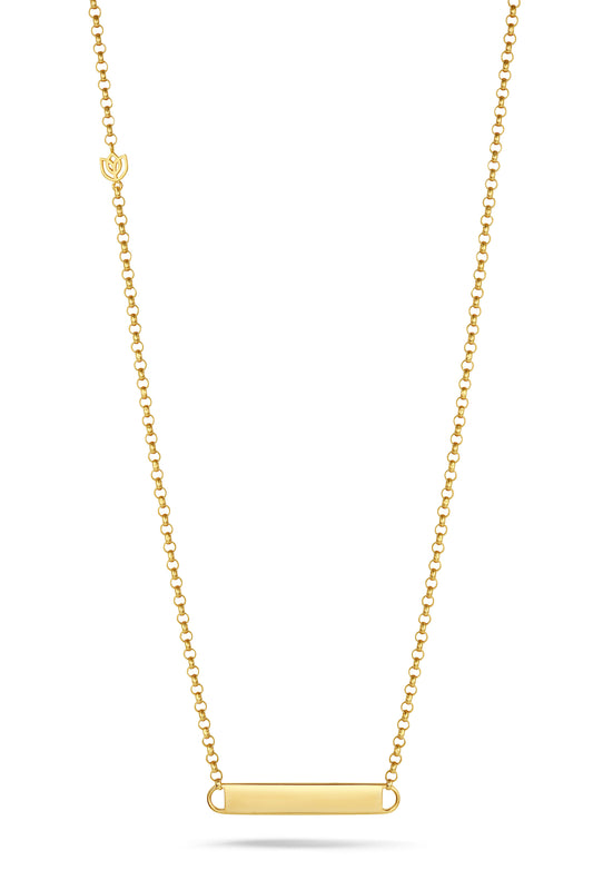 Y&G Collier | Bar & 18k gold