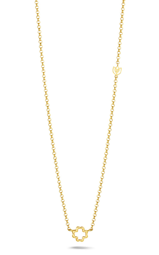 Y&G Collier | Clover & 18k gold