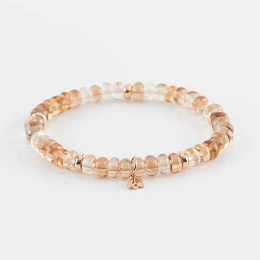 Y&G edelstenen armband | Imperial Topaas & 18k roségoud