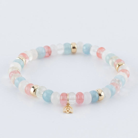 Y&G Summerfeeling | Edelstenen armband & 14k goud