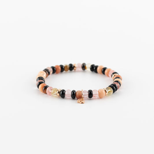Y&G All Time Favourite | Edelstenen armband & 18k roségoud