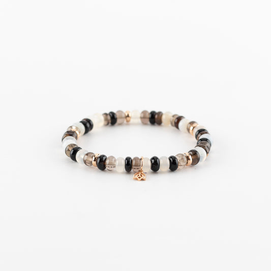 Y&G City Chique | Edelstenen armband & 18k roségoud