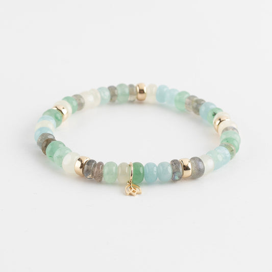 Y&G Crystal Cove | Edelstenen armband & 14k goud