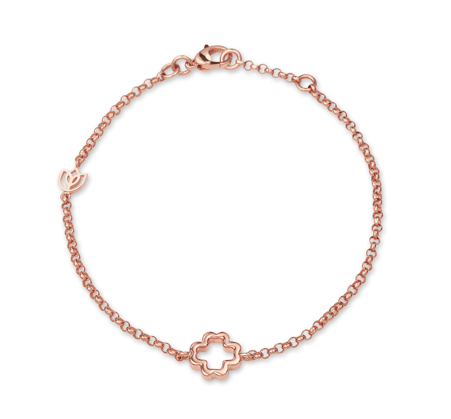 Y&G Bracelet | Clover & 18k gold