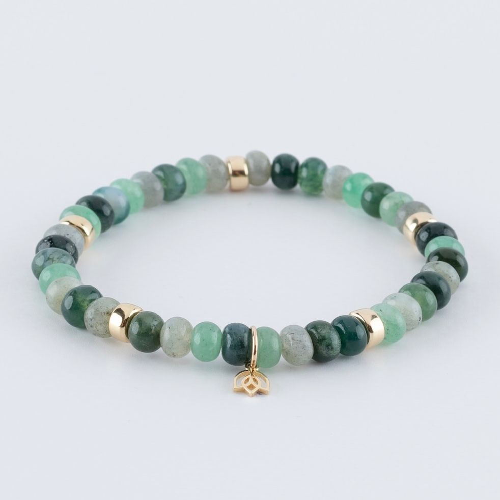 Y&G Embrace Nature | Edelstenen armband & 14k goud