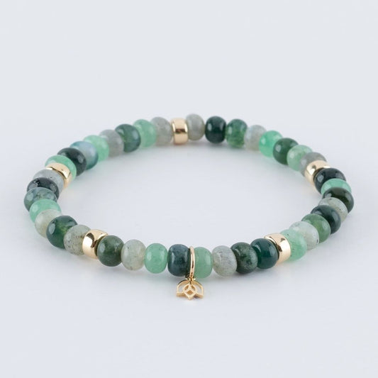 Y&G Embrace Nature | Edelstenen armband & 14k goud