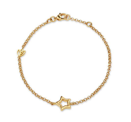 Y&G Bracelet | Star & 18k gold