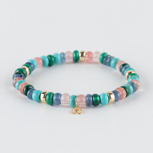 Y&G My Way | Edelstenen armband & 14k goud