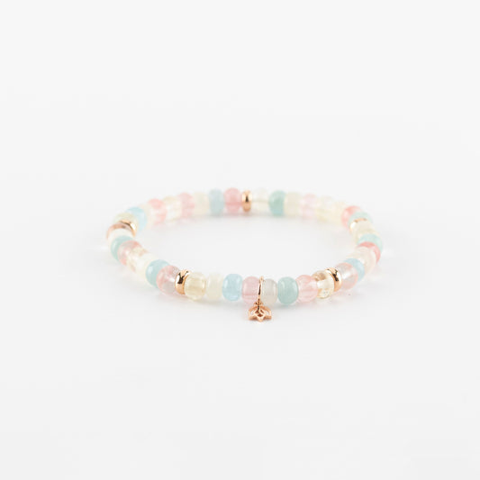 Y&G Summerfeeling | Edelstenen armband & 18k roségoud