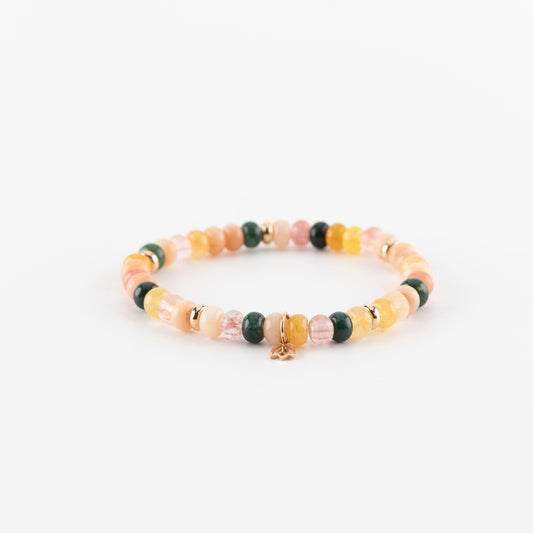 Y&G Flowerbomb | Edelstenen armband & 18k roségoud