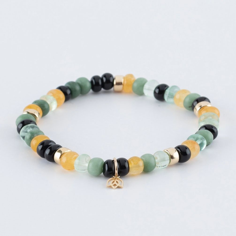 Y&G Forest | Edelstenen armband & 14k goud