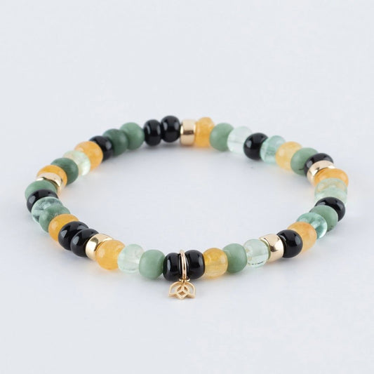 Y&G Forest | Edelstenen armband & 14k goud