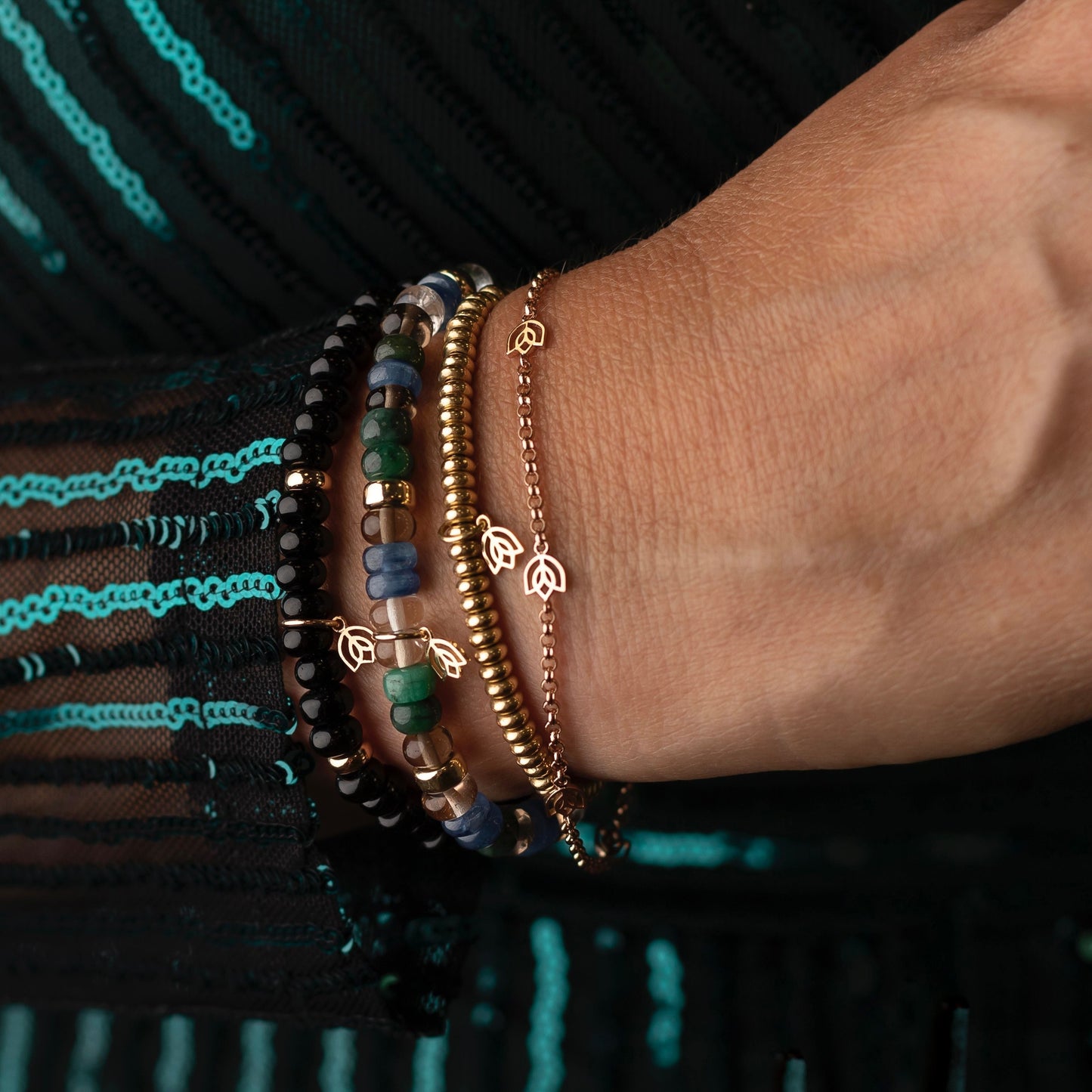 Y&G Spring bracelet | 18k geel goud | Maat 17cm