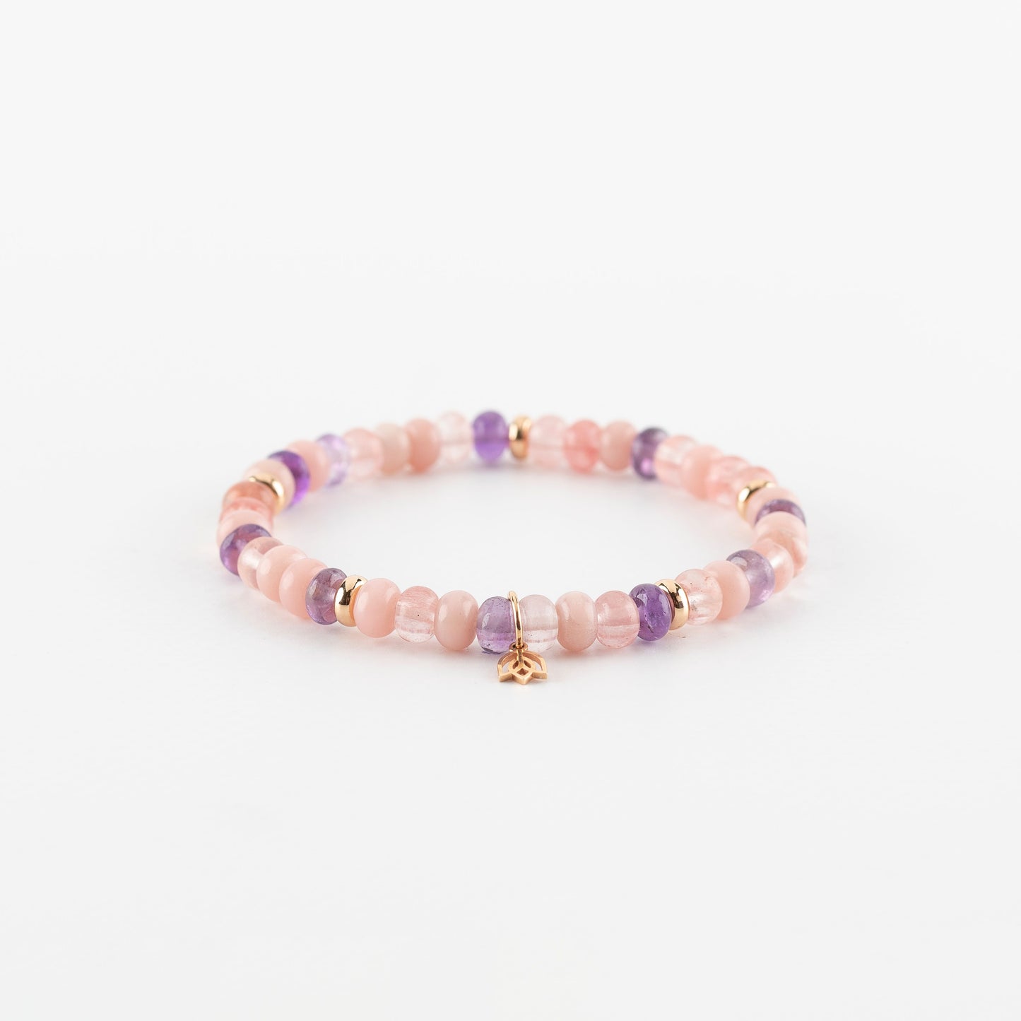Y&G Disco Fever | Edelstenen armband & 18k roségoud