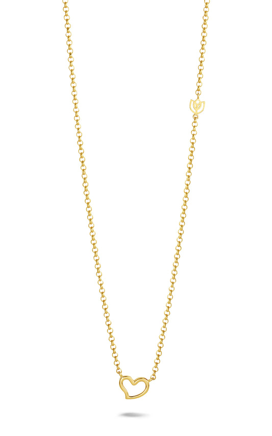 Y&G Collier | Heart & 18k gold