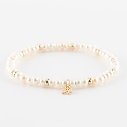 Y&G armband | Zoetwaterparels & 14k goud