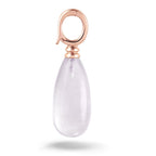 Y&G Hanger | Rozenkwarts & 14k goud