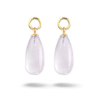 Y&G Oorhanger | Rozenkwarts & 14k goud