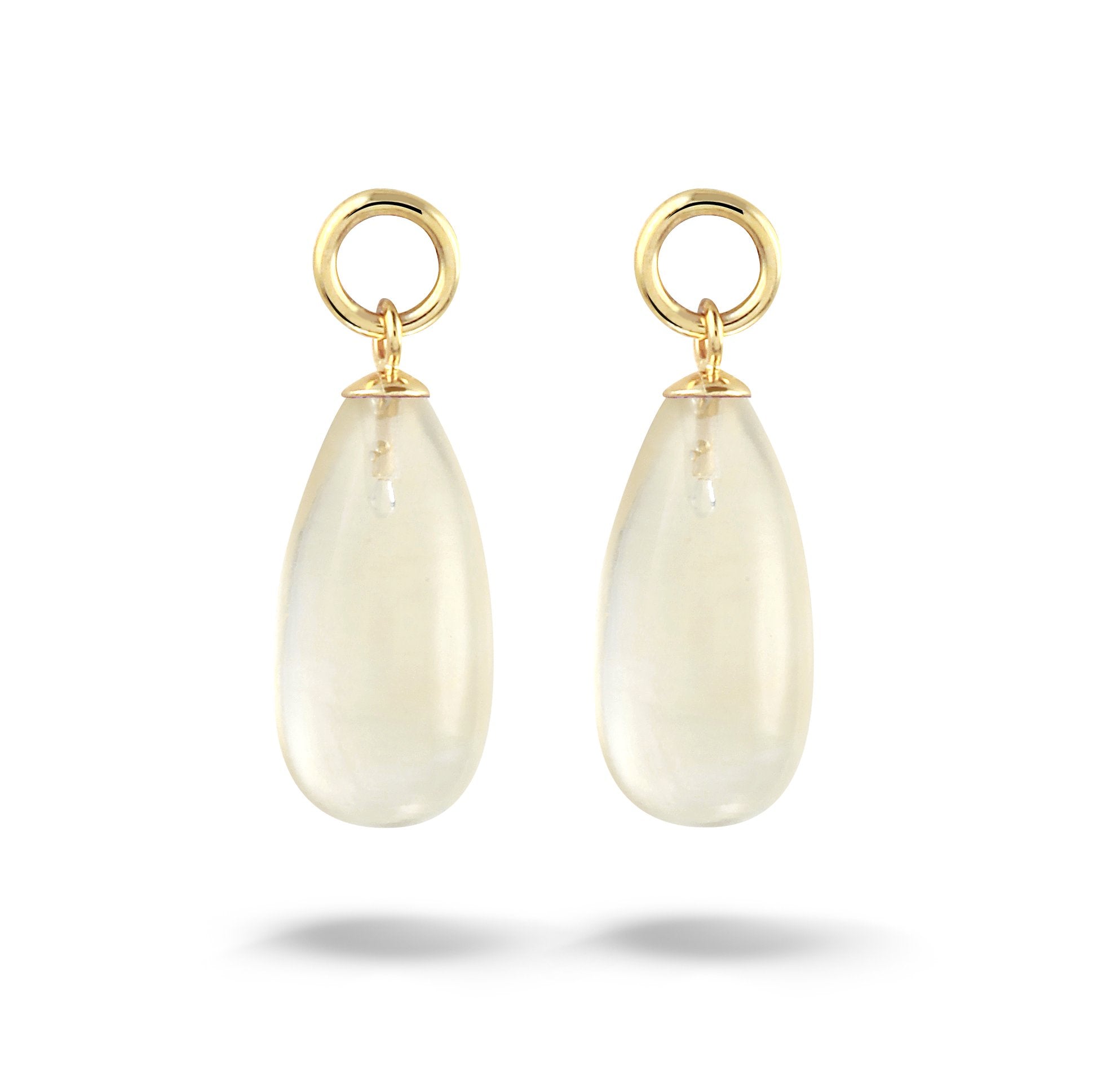 Y&G Oorhanger | Citrien & 14k goud