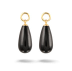 Y&G Oorhanger | Onyx & 14k goud