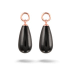Y&G Oorhanger | Onyx & 14k goud