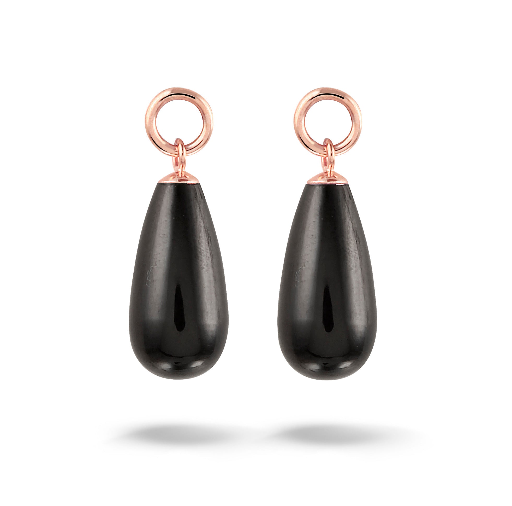 Y&G Oorhanger | Onyx & 14k goud