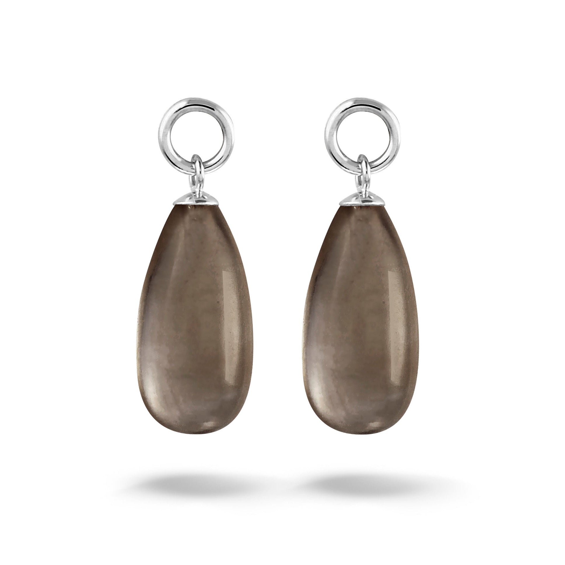 Y&G Oorhanger | Rookkwarts & 14k goud