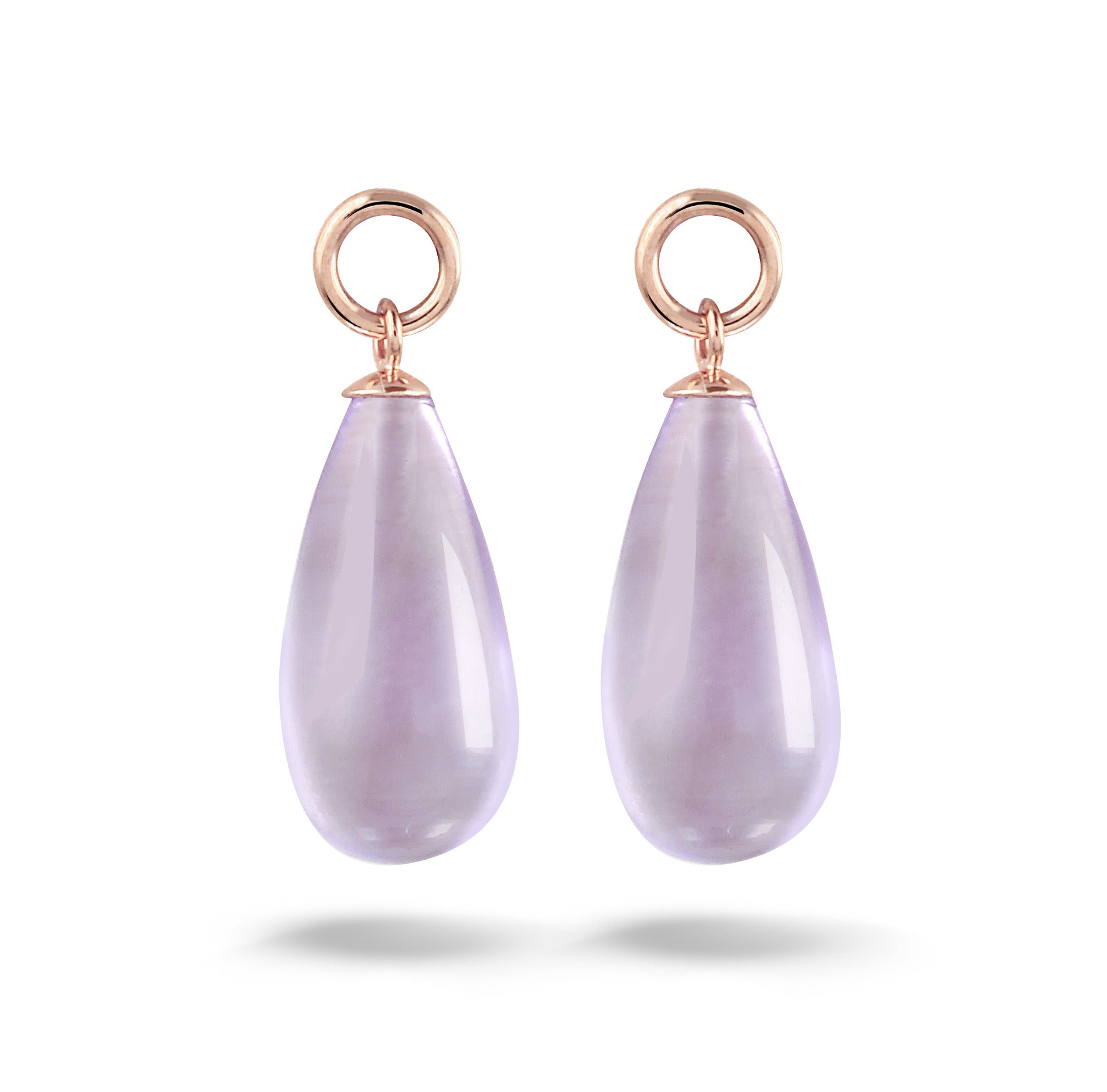Y&G Oorhanger | Amethyst & 14k goud
