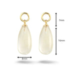 Y&G Oorhanger | Citrien & 14k goud