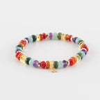 Y&G Rainbow | Edelstenen armband & 14k goud