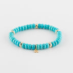 Y&G edelstenen armband | Turkoois & 14k goud