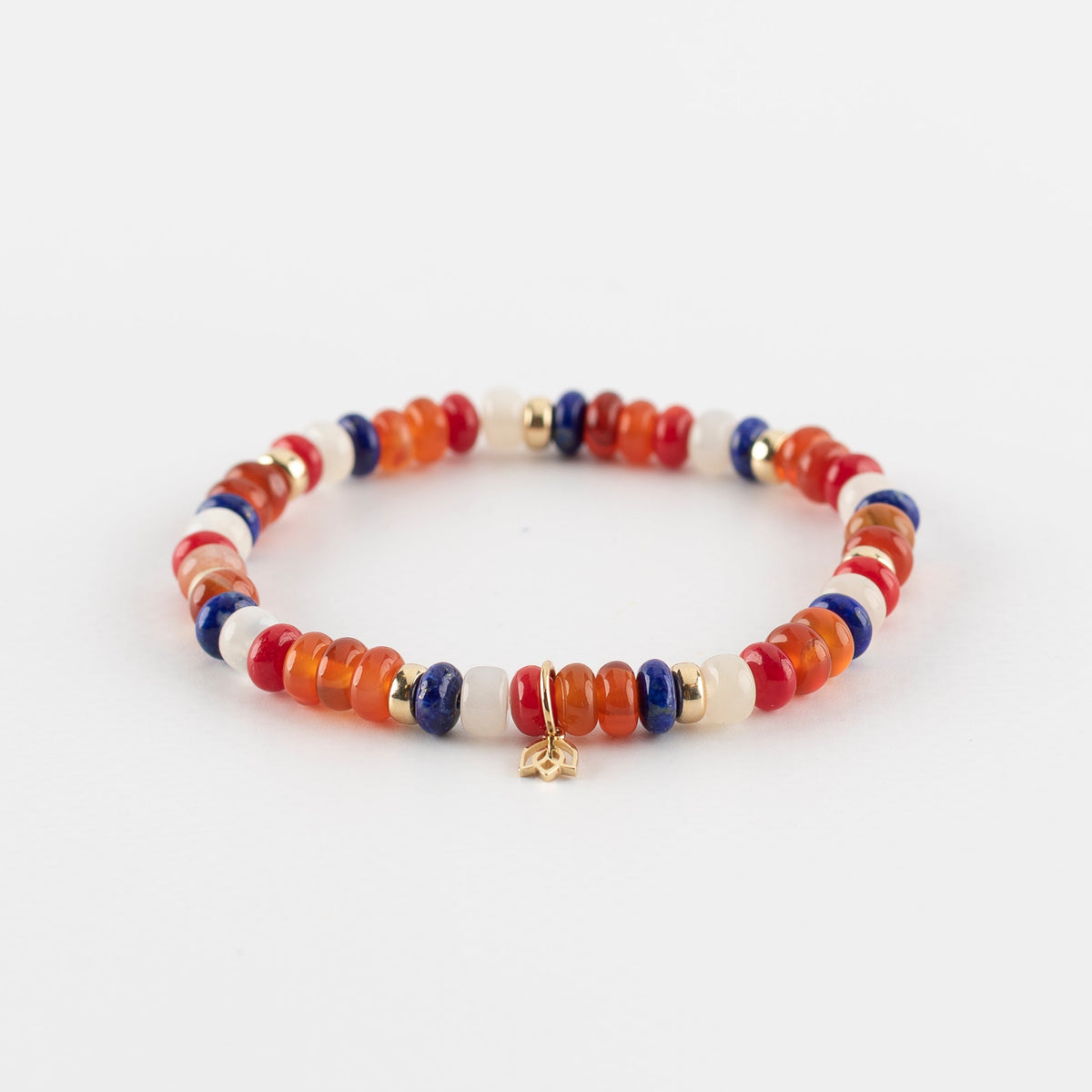 Y&G Go Dutch | Edelstenen armband & 14k goud