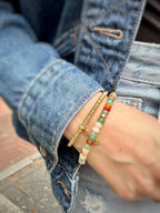 Y&G Autumn Vibes | Edelstenen armband & 14k goud