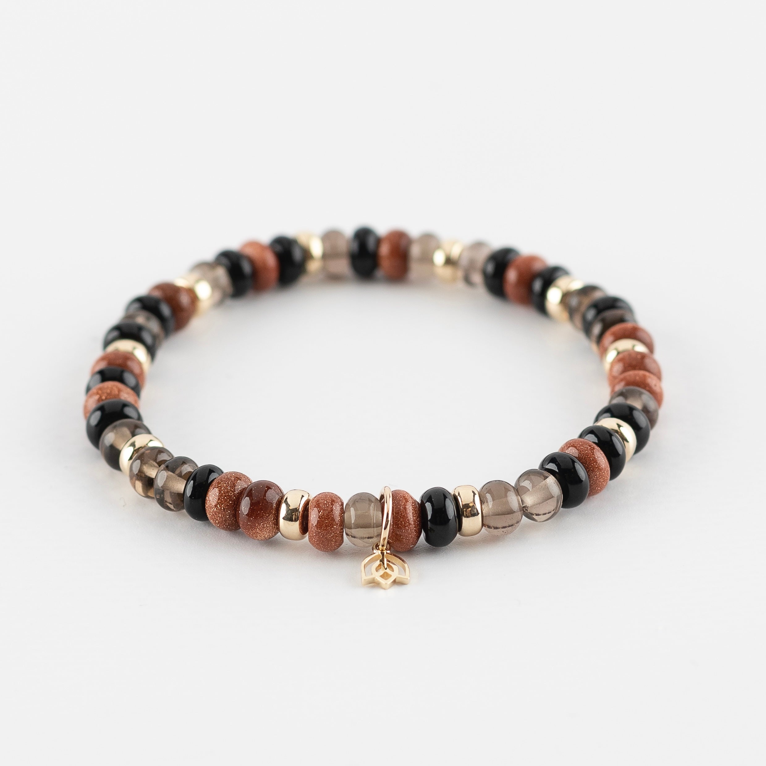 Y&G Sparkle | Edelstenen armband & 14k goud
